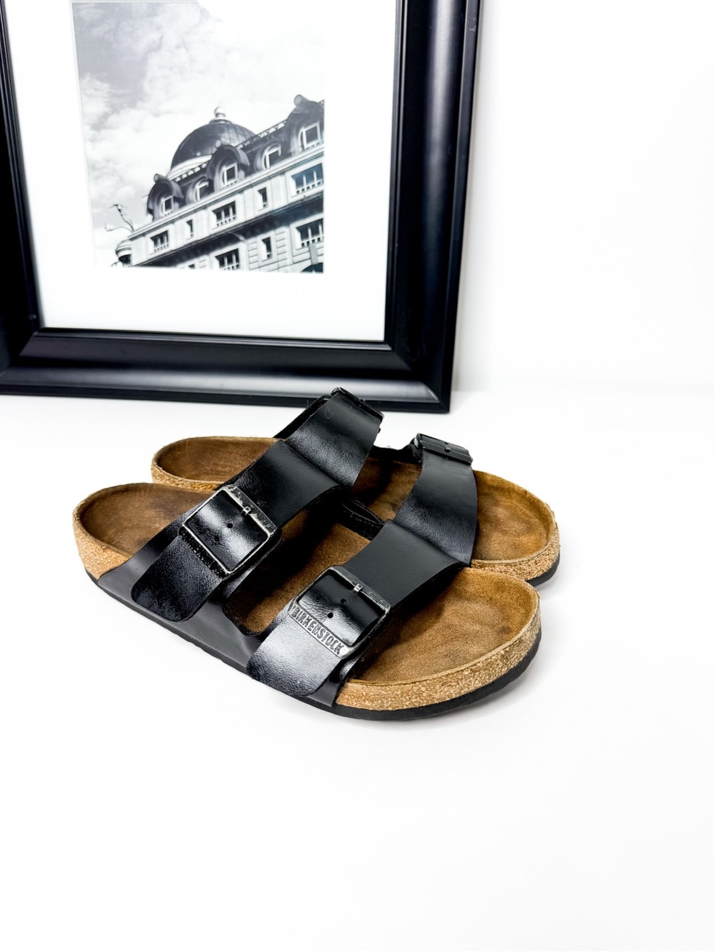 Birkenstock Arizona Black Leather Sandals Men’s EU 44